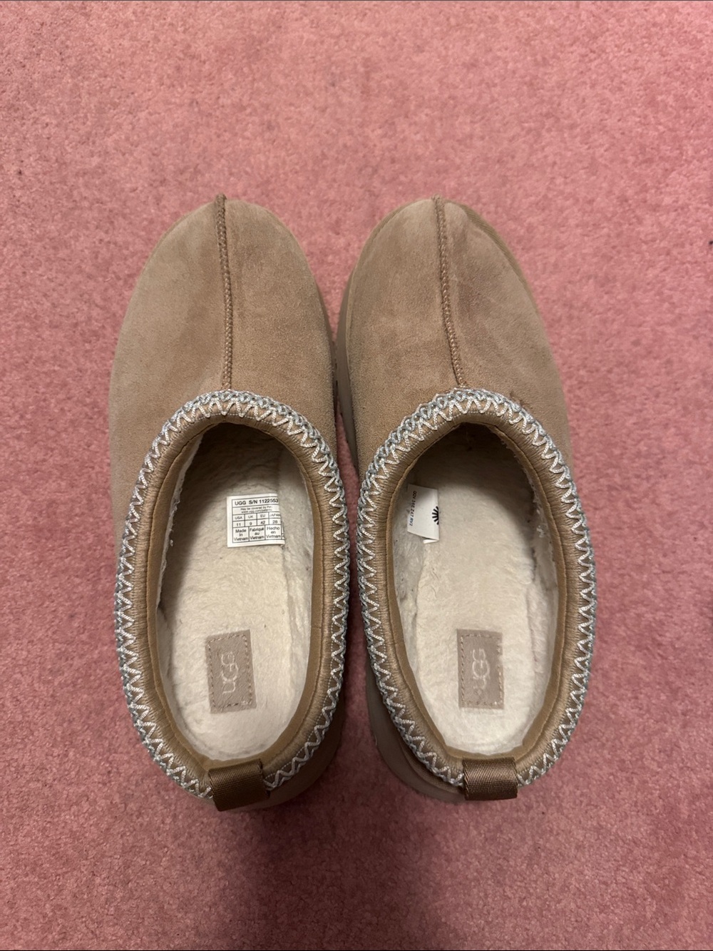 UGG Women's Tasman Slip-On Slippers in Brown Suede